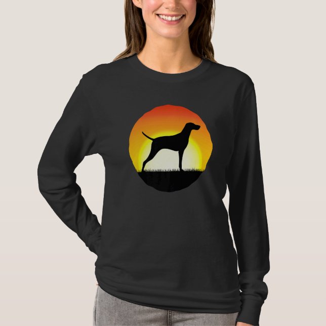 Camiseta Vizsla Dog Retro 7 (Frente)