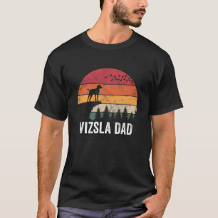 Camiseta Vizsla Dog Sunset Retro Style for Men Women T Shir