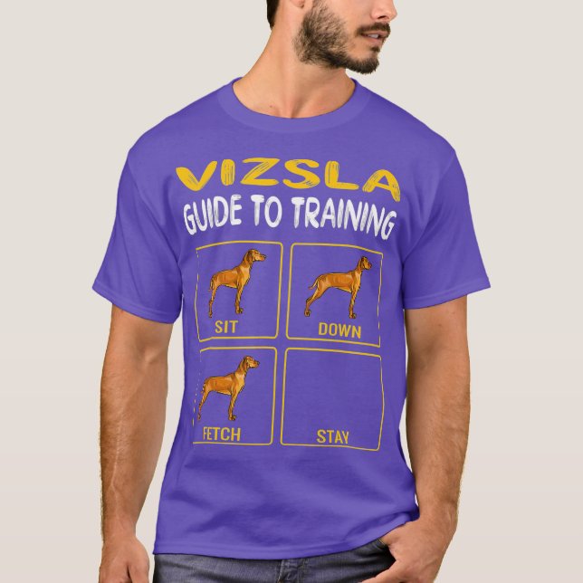 Camiseta Vizsla Guide To Training Dog Obedience (Frente)