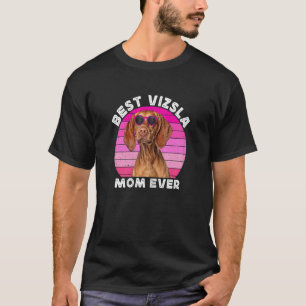 Camiseta Vizsla Mamãe Para Mulheres Retro Cuja Vizsla Húnga