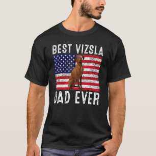 Camiseta Vizsla Pai Usa, Bandeira Americana Vizsla, Proprie