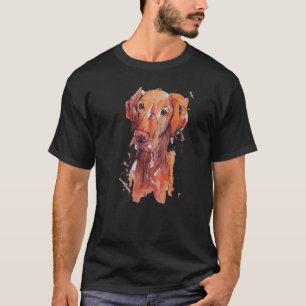 Camiseta Vizsla Painting Art Birthday Para Crianças Mãe Pai