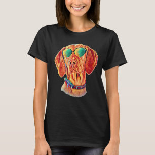 Camiseta Vizsla Pintando Aniversário Para Crianças Meninos 