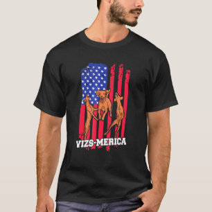 Camiseta Vizsla Pun Para Um Patriótico Groome Vizsla Húngar