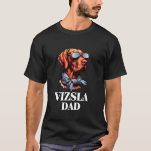 Camiseta Vizsla Shirt Mens Cão Pai Vizsla Húngaro Papa Vi