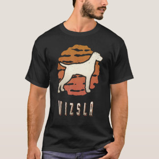 Camiseta Vizsla Vintage Retro Classic Dog Sunset
