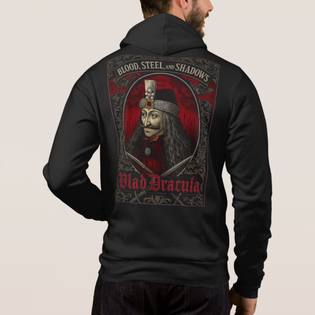 Camiseta Vlad Dracula Gothic Hoodie (Adulto) (Verso)