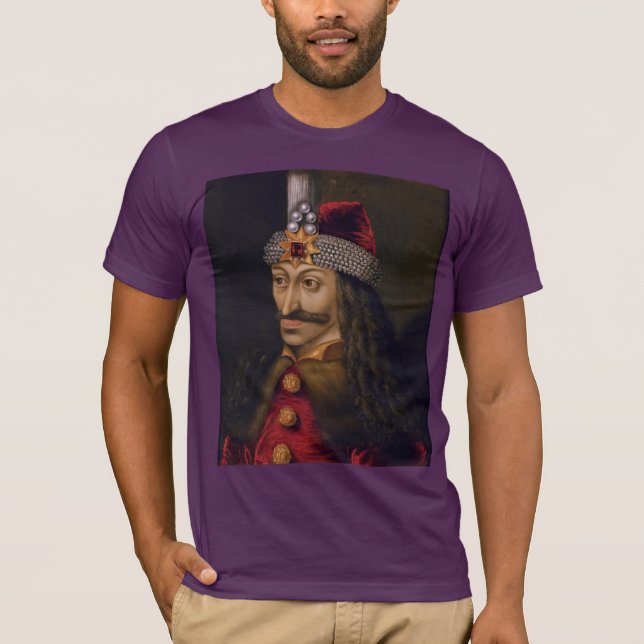 Camiseta Vlad Tepes: Impaler, Dracula Dragão Príncipe Voivo (Frente)