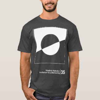 Camiseta Vladimir Nabokov Trabalho de arte minimalista