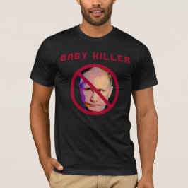 Camiseta Vladimir Putin Baby Killer Red Circle & Slash
