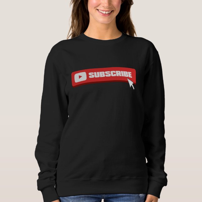 Camiseta Vlogger de Subscrição de Comentários de Partilha d (Frente)