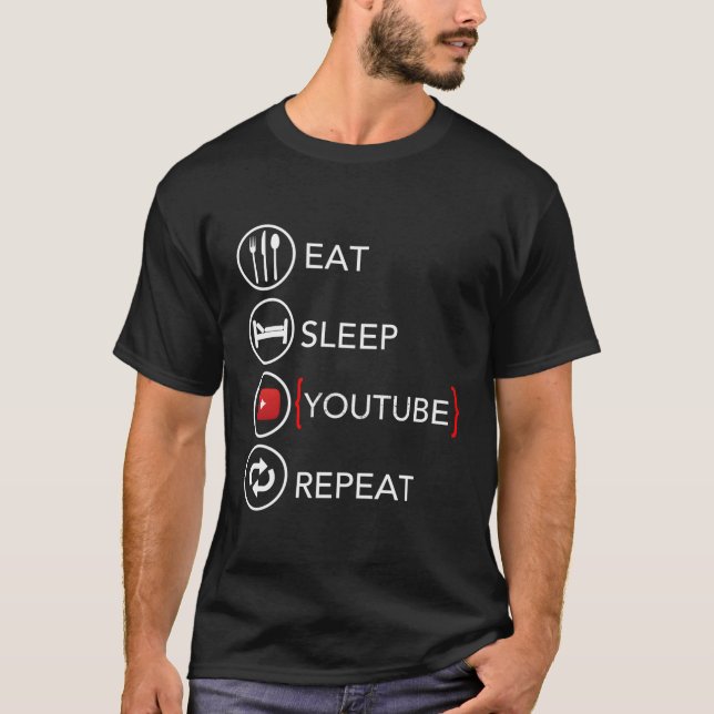 Camiseta Vlogger de Vídeo Blogueiro Como se Inscrever Podca (Frente)