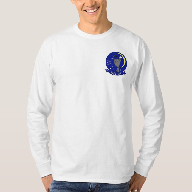 Camiseta VMFA-531 "Fantasmas de Cinza", Tee Long Sleeve (Frente)