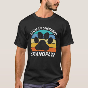 Camiseta Vô de Pastor Alemão para Pai GSD K9 Impressão de P