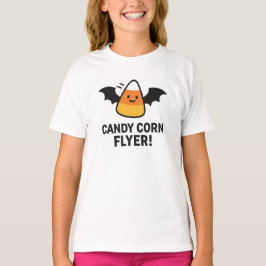 Camiseta Voador de Milho Doce Designo de Morcego de Hallowe