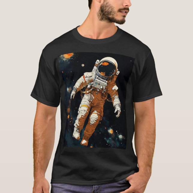 Camiseta voadora astronauta (Frente)