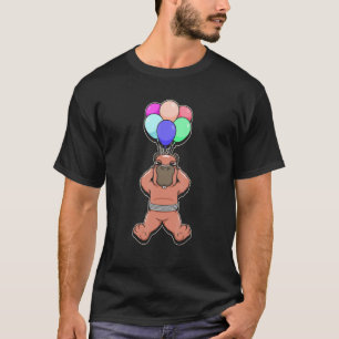 Camiseta Voando Capybara Whisperer Animal Cavy Rodent Ballo