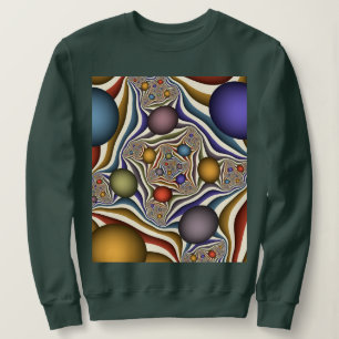Camiseta Voando, Colorida Arte Fractal Abstrato