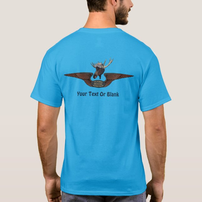 Camiseta Voando Moose Bush Piloto Wings (Verso)