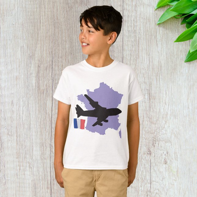 Camiseta Voando Para França (Criador carregado)