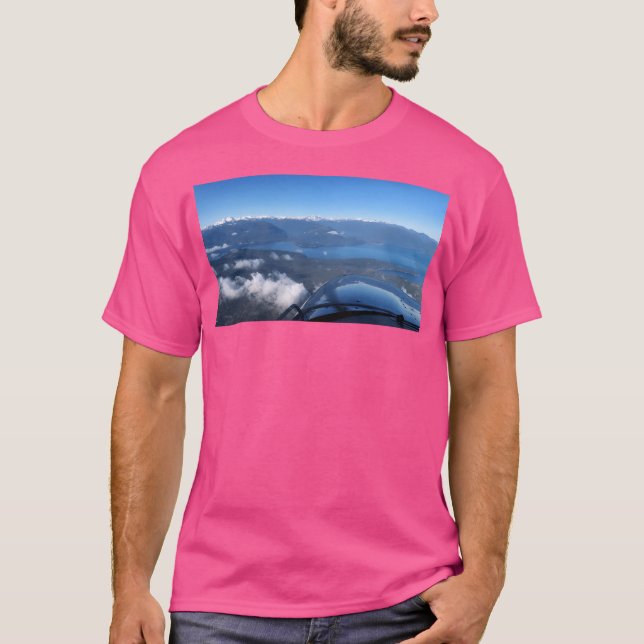 Camiseta Voando Por Montanhas De Olimpiadas Longa (Frente)