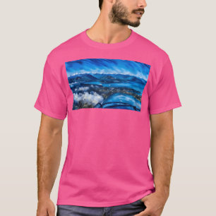 Camiseta Voando Por Montanhas De Olimpiadas (Pastel) De Lon