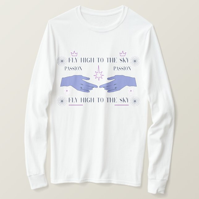 Camiseta Voar Alto Ao Céu (Frente do Design)