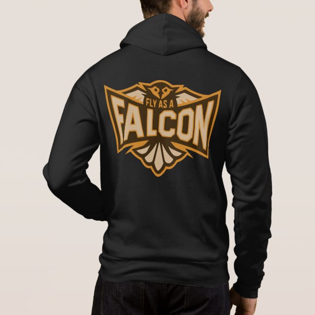 Camiseta Voar Como Falcão Sepia (Verso)