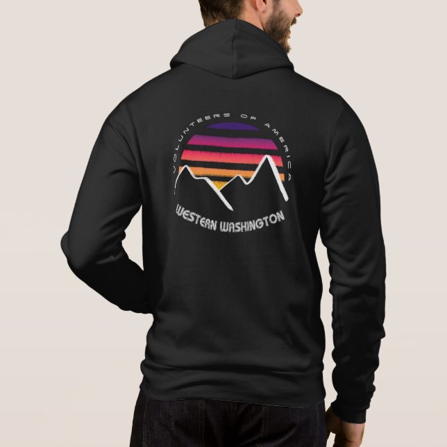 Camiseta VOAWW Synth Wave Hoodie (Verso)