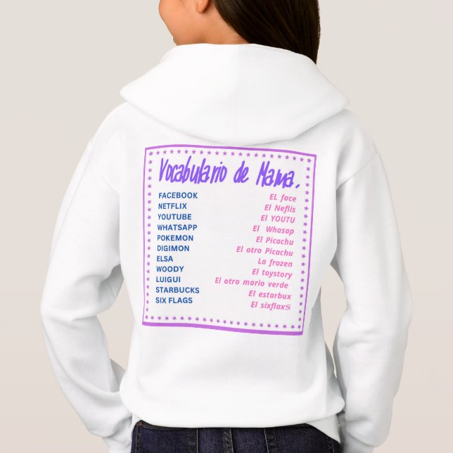 Camiseta vocabulário de mama (Verso)