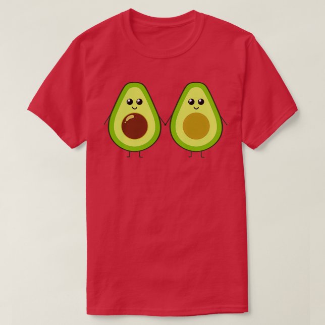 Camiseta Vocado bonito com as mãos (Frente do Design)