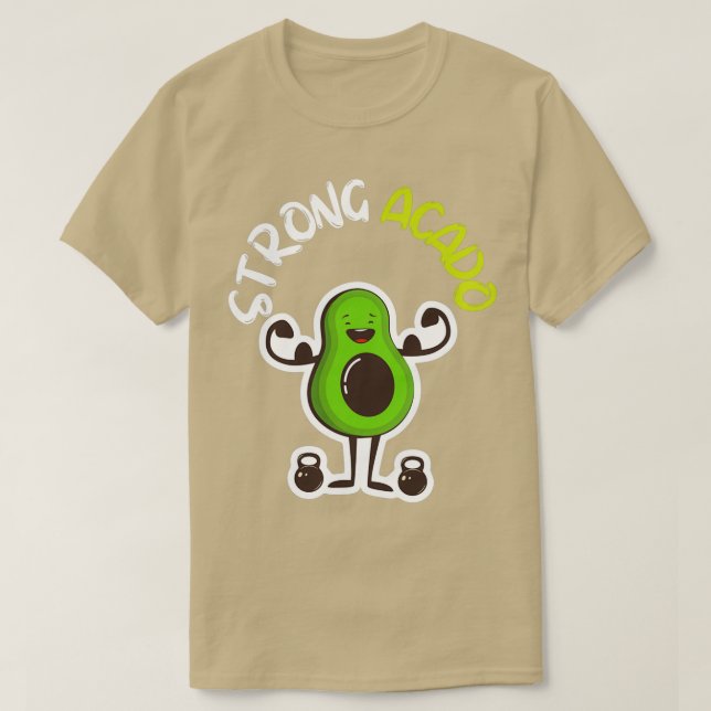 Camiseta Vocado engraçado forte (Frente do Design)