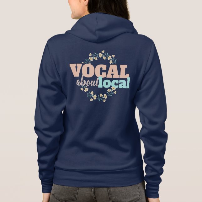Camiseta Vocal Sobre Floral Local (Verso)