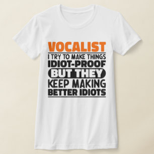 Camiseta Vocalista Eu Tento Tornar As Coisas Engraçadas Dit