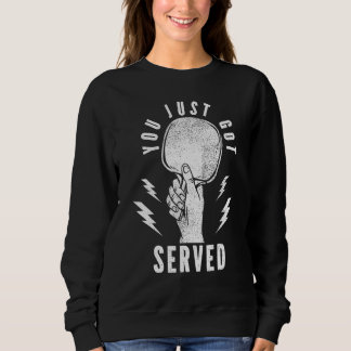 Camiseta Você Acaba de Ser Servido Jogador de Tênis de Mesa