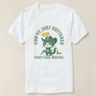 Camiseta Você acabou de amassar seu último biscoito, gato e