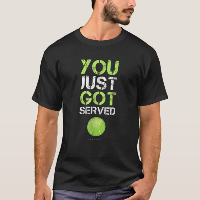Camiseta Você acabou de ser servida Tênis Roupa - Tênis eng (Frente)