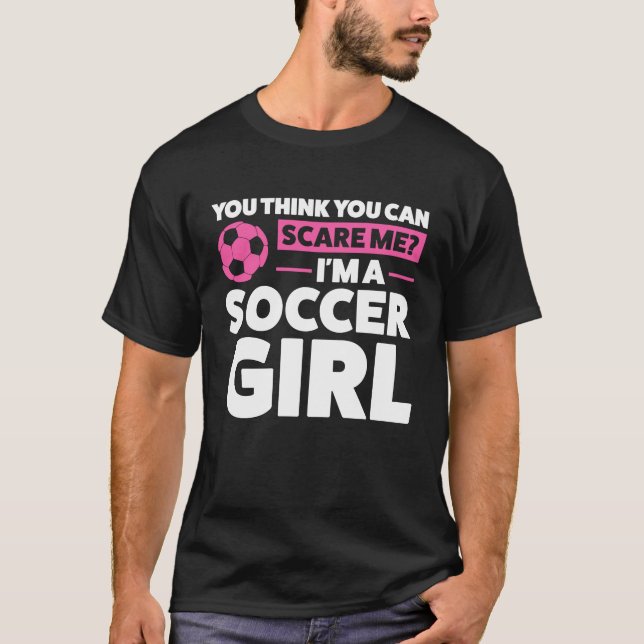 Camiseta você acha que pode me assustar Eu sou uma bola de  (Frente)