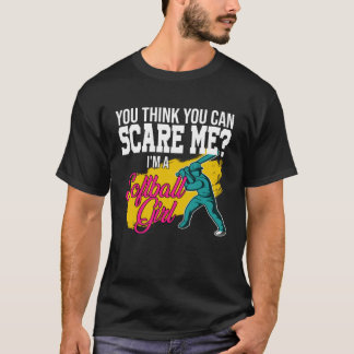 Camiseta você acha que pode me assustar eu sou uma garota d