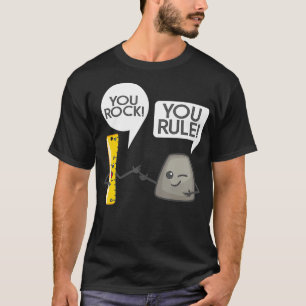 Camiseta Você Agita Seu Excelente Bonito Rocker e Ruler Gif