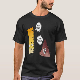 Camiseta Você Agita Você Regra Engraçado Rock e Régua Gráfi