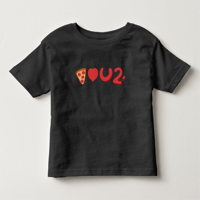 Camiseta Você ama pizza, bem, pizza também te ama! (Frente)