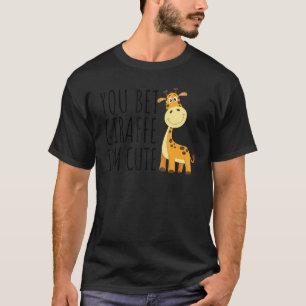 Camiseta Você aposta Girafa que eu sou um animal bonitinho 