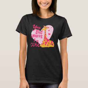 Camiseta Você aposta Girafa que eu sou um bebê bonito