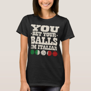 Camiseta Você aposta que eu sou italiano jogador de futebol