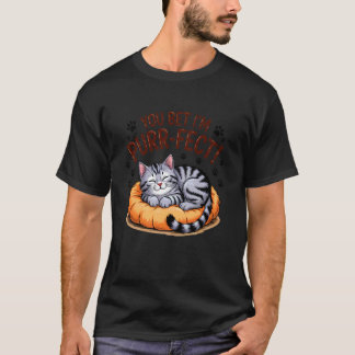 Camiseta Você Aposta que Eu Sou um Amante de Gatos Engraçad