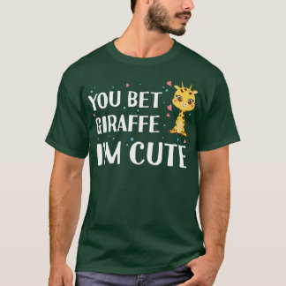 Camiseta Você aposta que Girafa eu sou bonitinho - Girafa Z