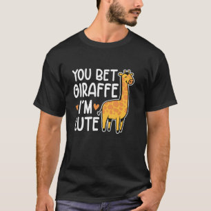Camiseta Você aposta que girafa, eu sou uma linda girafa an