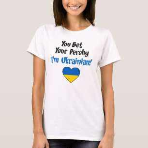 Camiseta Você aposta seu Perohy que eu sou ucraniano