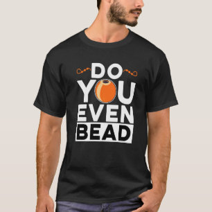 Camiseta Você Até Trabalha Com Miçangas Costureira À Mão Co